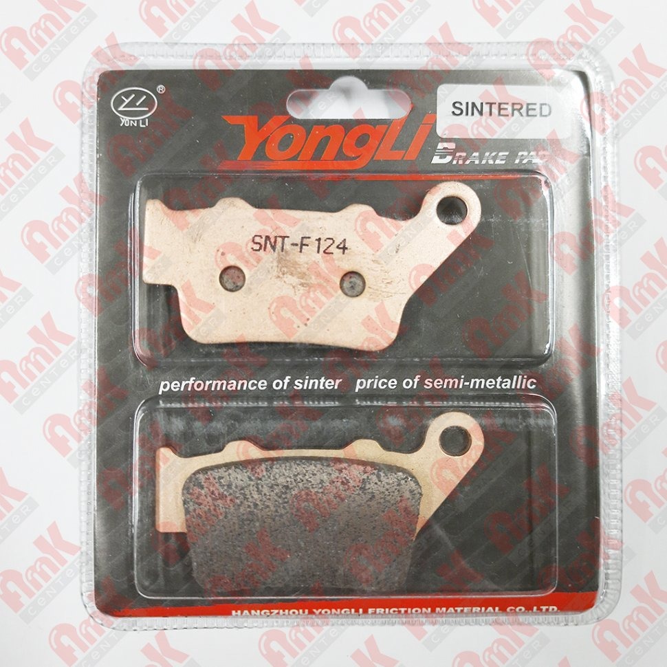 Продажа YONGLI SNT-F124 Тормозные колодки дисковые мото Sintered (FDB2005)