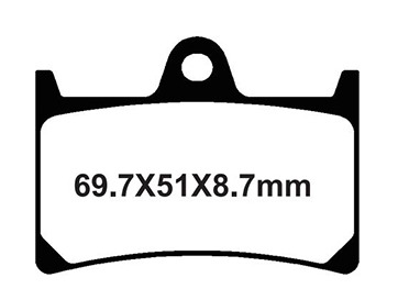 Продажа YONGLI YL-F129 Тормозные колодки дисковые мото Organic (FDB605)