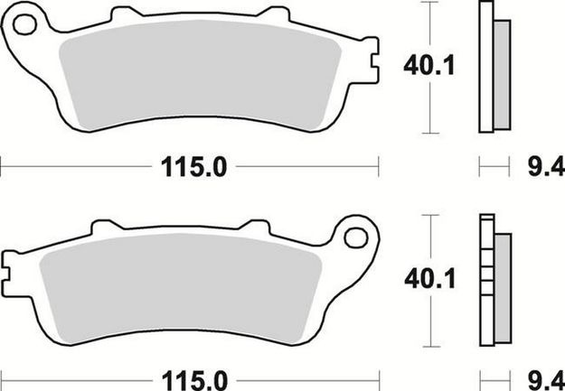 Продажа Braking Комплект тормозных колодок 653SM1 (FDB2098,MCB692,FA261)