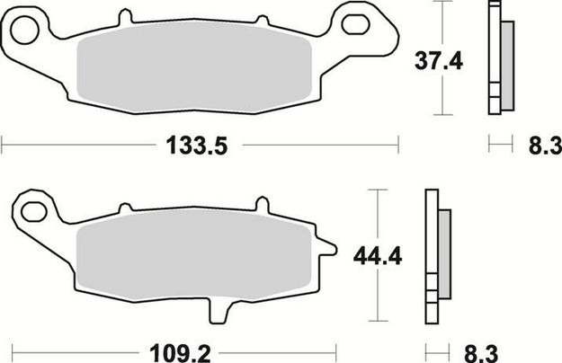 Продажа Braking Комплект тормозных колодок 782CM55 (FDB2048,MCB682,FA237)
