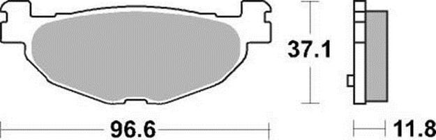 Продажа Braking Комплект тормозных колодок 904SM1 (FDB2156/FDB2126,MCB722,FA319)
