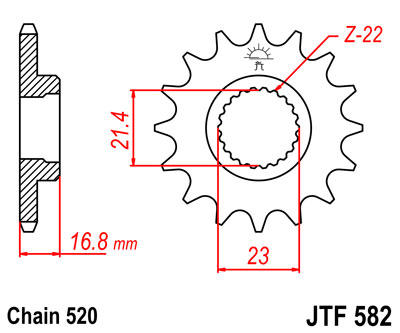Продажа JTF 582 звезда передняя