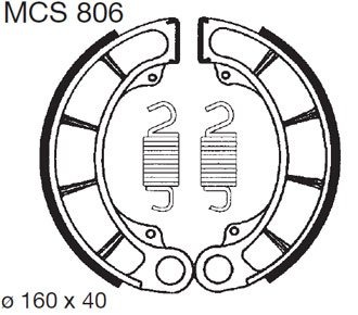 Продажа LUCAS/TRW MCS806  Колодки барабанные (FSB 711)