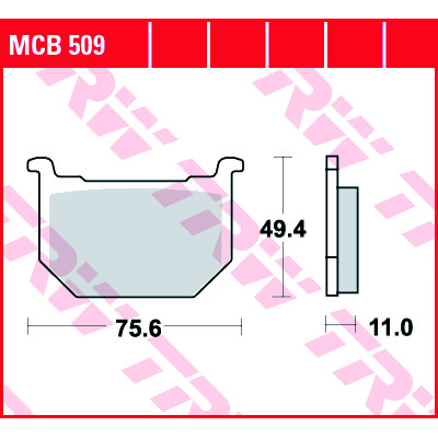 Продажа LUCAS/TRW MCB509 (FDB 218) Тормозные колодки
