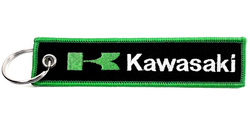 Продажа Брелок тканевый Кавасаки (зеленая рамка)