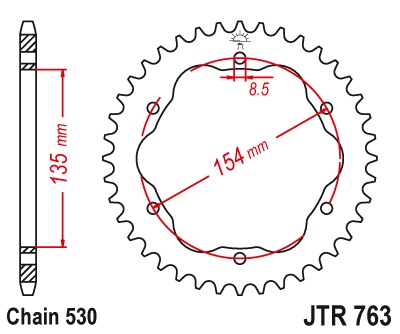Продажа JTR 763 звезда задняя Ducati
