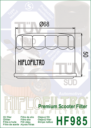 Продажа HF 985   BIKE  ALERT Фильтр масляный