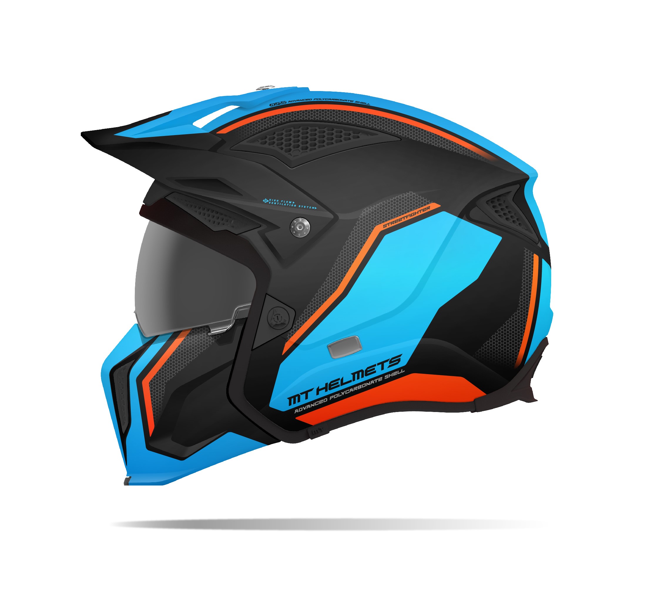Продажа Шлем MT TR902XSV STREETFIGHTER TWIN A4 gloss fluor orange