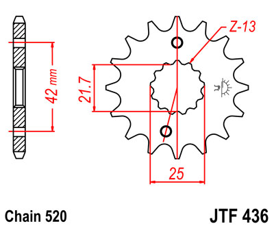 Продажа MTX Звезда цепного привода аналог JTF436