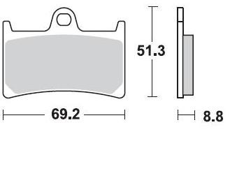 Продажа Braking Комплект тормозных колодок 786SM1(FDB605,MCB611,FA252)