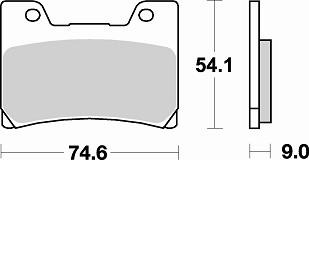 Продажа Braking Комплект тормозных колодок 729SM1(FDB666,MCB622,FA160)