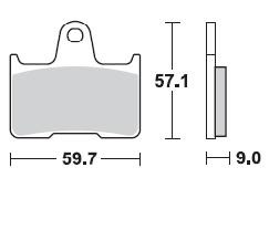 Продажа Braking Комплект тормозных колодок 875CM56(FDB2111,MCB691,FA254)