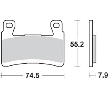 Продажа Braking Комплект тормозных колодок  959CM55(FDB2079,MCB819,FA265)