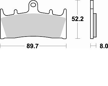 Продажа Braking Комплект тормозных колодок 764CM55(FDB873,MCB659,FA188)