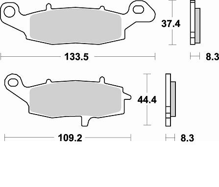 Продажа Braking Комплект тормозных колодок 782SM1(FDB2048,MCB682,FA237)
