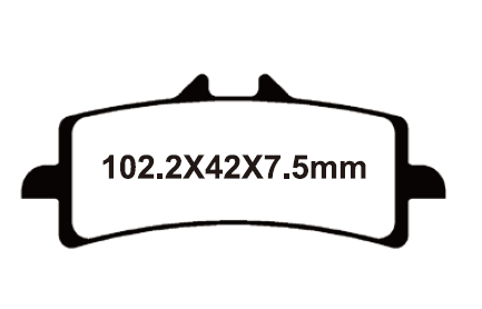 Продажа YONGLI SNT-F051 Тормозные колодки дисковые мото Sintered (FDB2260ST)