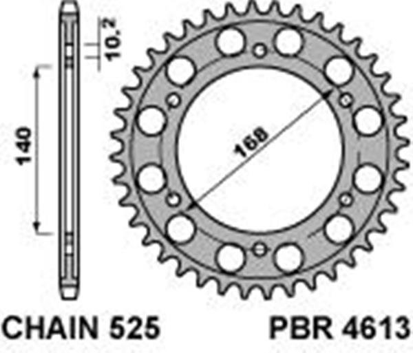 Продажа PBR Звезда задняя 4613(сталь)