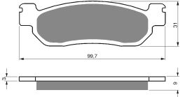 Продажа GOLD fren Колодки тормозные 146 (FDB2083)