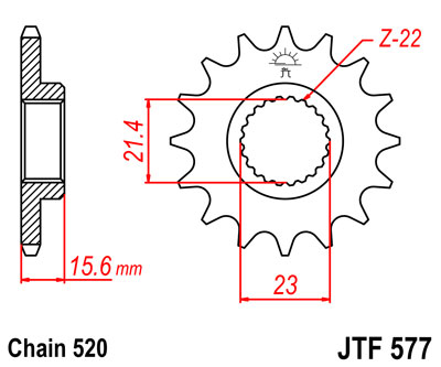 Продажа JTF 577 звезда передняя