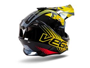 На фото VEGA Шлем V-FLO (216) черно-желто-красный