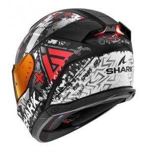 На фото Шлем Shark SKWAL I3 HELLCAT MAT Black/Chrome/Red