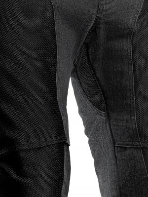 На фото EF56 Мотоджинсы AIRPANTS, муж., CORDURA DENIM, Чёрный