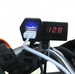 Купить Зарядное устройство на руль UZB-Вольтметр 12v На фото Зарядное устройство на руль UZB-Вольтметр 12v