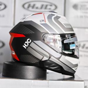 На фото Мотошлем HJC i71 VIZ MC1SF