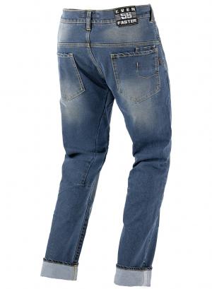 На фото EF56 Мотоджинсы SKYNET муж. CORDURA DENIM Светлый Синий