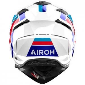 На фото Airoh Bandit Horn White Gloss